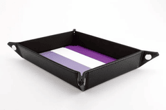 Fold Up Dice Velvet Tray - Pride Asexual